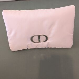 Dior Soft Pink Clutch with Silver Accent